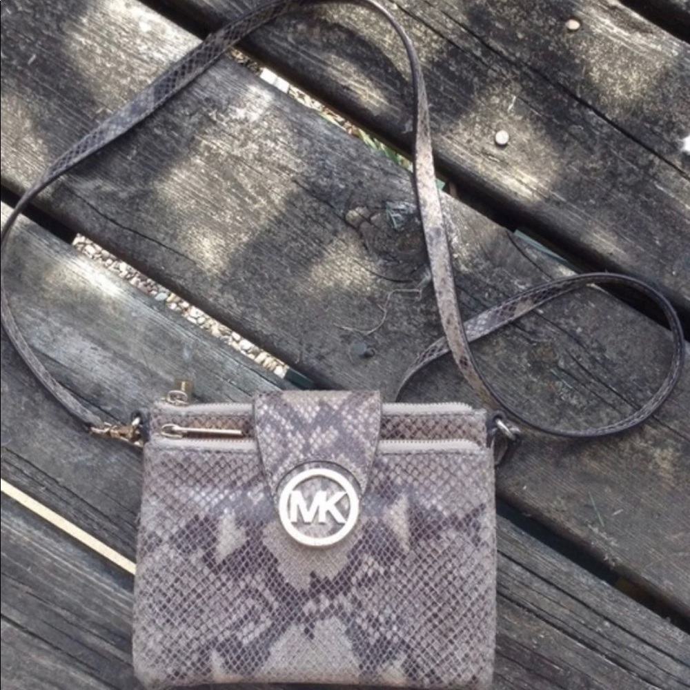 Michael Kors snake skin crossbody